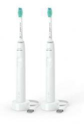 Sonicare 3100 Szónikus elektromos fogkefe, dupla csomag, fehér kép